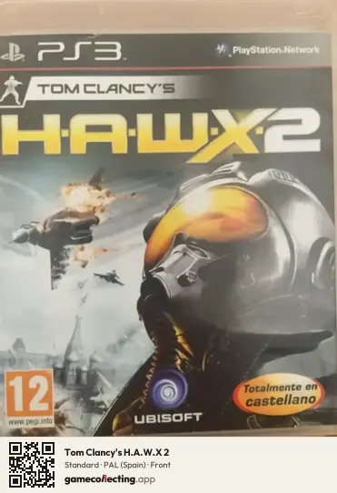 Tom Clancy's H.A.W.X 2 PlayStation 3, Spain box front