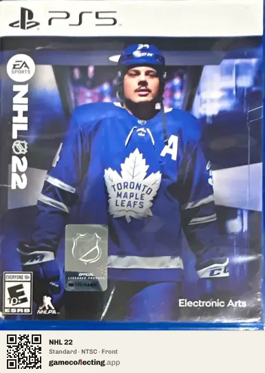 NHL 22 PlayStation 5, NTSC box front
