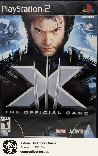 X-Men: The Official Game PlayStation 2, NTSC box front