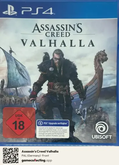 Assassin's Creed Valhalla PlayStation 4, Germany box front