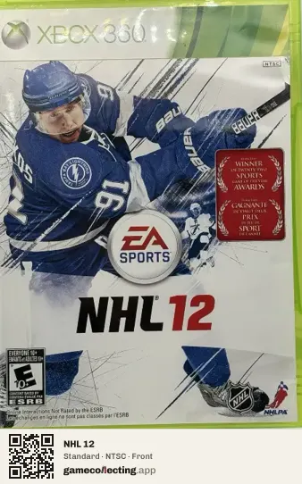 NHL 12 Xbox 360, NTSC box front