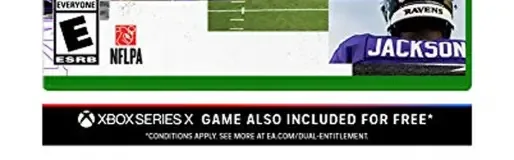 Madden NFL 21, the ESRB box on its front