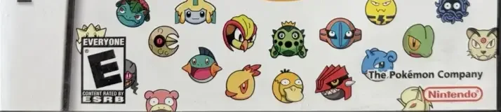 Pokémon Trozei!, the ESRB box on its front