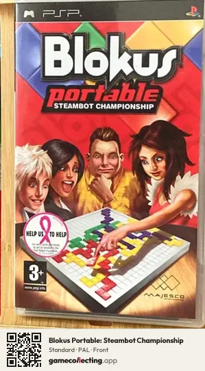 Blokus Portable: Steambot Championship PlayStation Portable, PAL box front