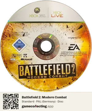 Battlefield 2: Modern Combat Xbox 360, PAL disc