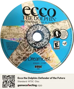 Ecco the Dolphin: Defender of the Future Sega Dreamcast, NTSC disc