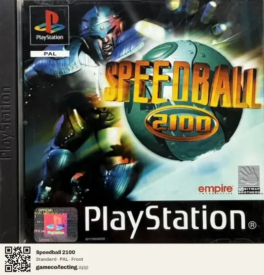 Speedball 2100 PlayStation, PAL box front
