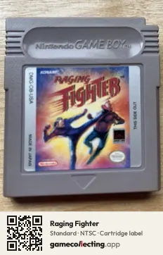 Raging Fighter Game Boy, NTSC cartridge label