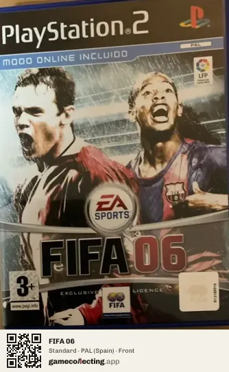 FIFA 06 PlayStation 2, Spain box front