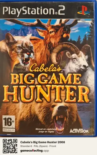 Cabela's Big Game Hunter 2008 PlayStation 2, Spain box front