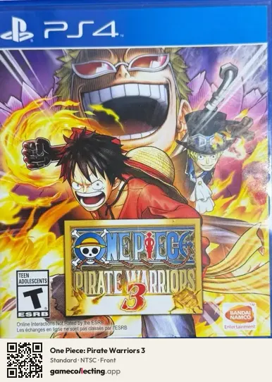 One Piece: Pirate Warriors 3 PlayStation 4, NTSC box front