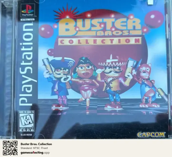 Buster Bros. Collection PlayStation, NTSC box front