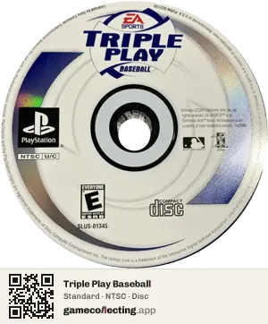 Triple Play Baseball PlayStation, NTSC disc