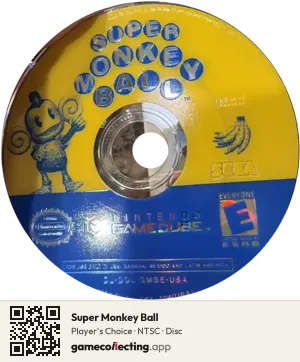 Super Monkey Ball Nintendo GameCube, NTSC disc