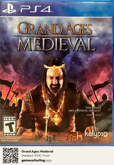 Grand Ages: Medieval PlayStation 4, NTSC box front