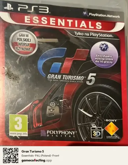 Gran Turismo 5 PlayStation 3, Poland box front