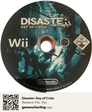 Disaster: Day of Crisis Nintendo Wii, PAL disc