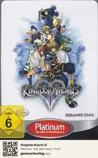 Kingdom Hearts II PlayStation 2, Germany box front