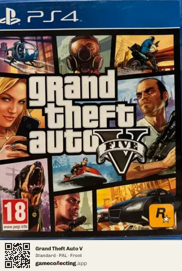 Grand Theft Auto V PlayStation 4, PAL box front
