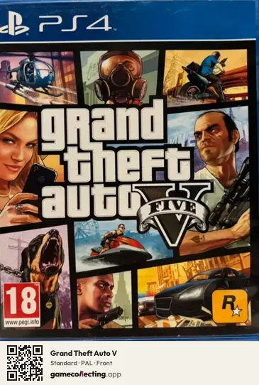 Grand Theft Auto V PlayStation 4, PAL box front