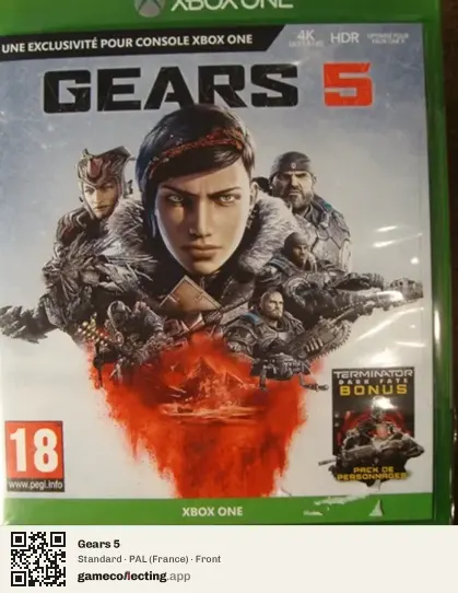 Gears 5 Xbox One, France box front