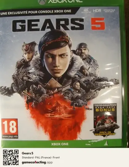 Gears 5 Xbox One, France box front
