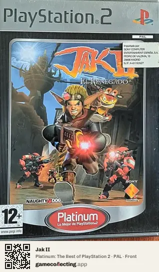 Jak II PlayStation 2, PAL box front