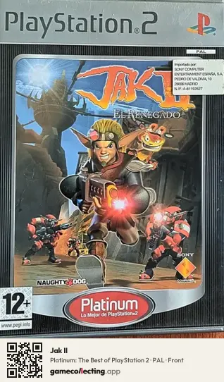 Jak II PlayStation 2, PAL box front