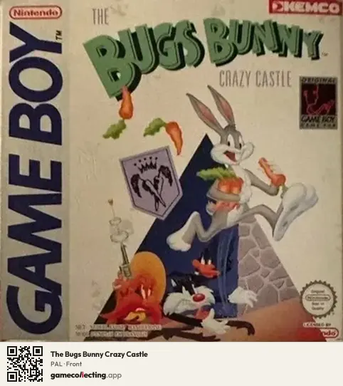 The Bugs Bunny Crazy Castle Game Boy, PAL box front