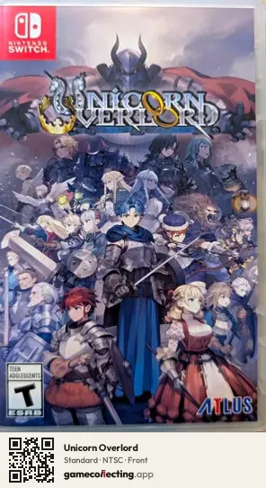 Unicorn Overlord Nintendo Switch, NTSC box front