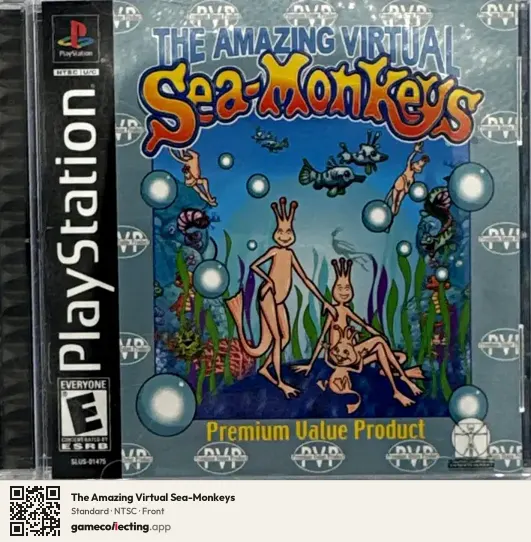 The Amazing Virtual Sea-Monkeys PlayStation, NTSC box front