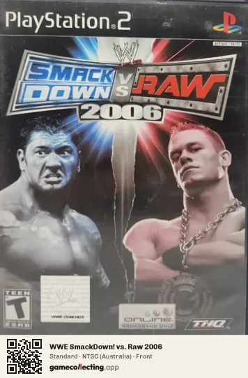 WWE SmackDown! vs. Raw 2006 PlayStation 2, Australia box front
