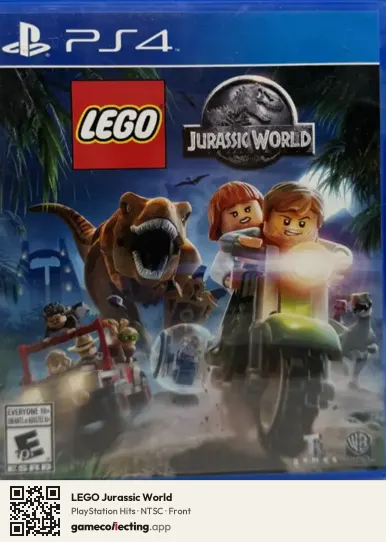 LEGO Jurassic World PlayStation 4, NTSC box front
