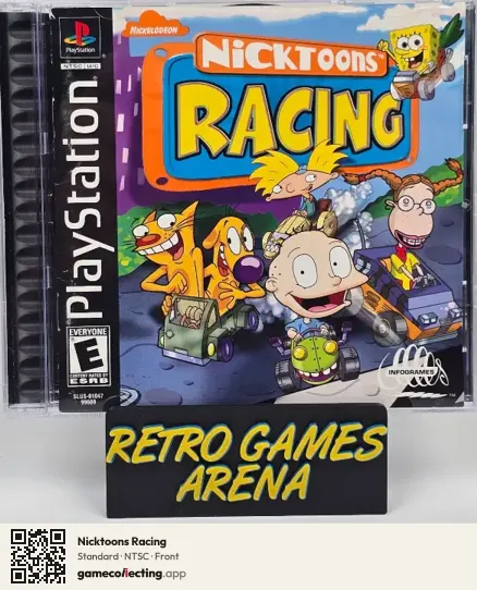 Nicktoons Racing PlayStation, NTSC box front