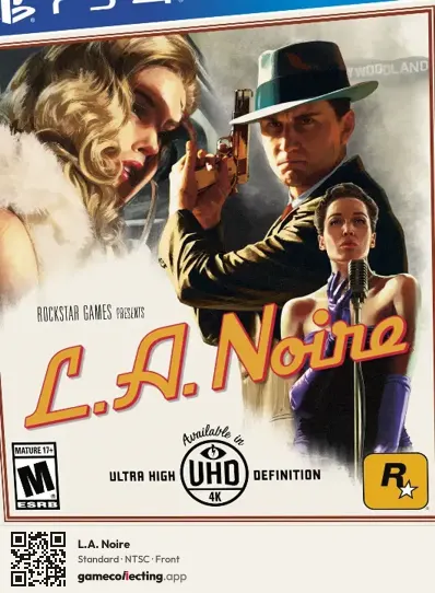 L.A. Noire PlayStation 4, NTSC box front