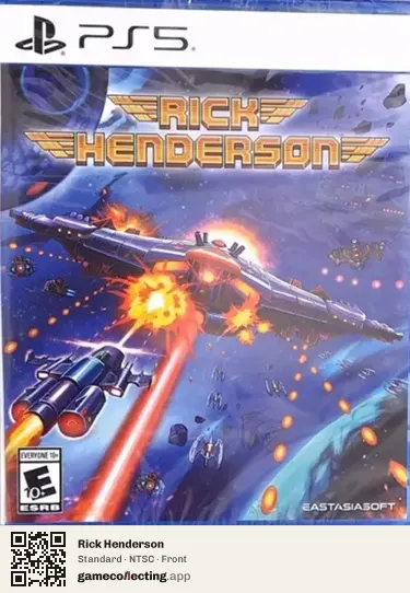 Rick Henderson PlayStation 5, NTSC box front