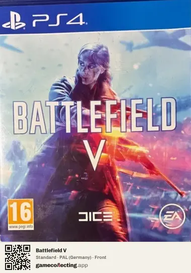 Battlefield V PlayStation 4, Germany box front