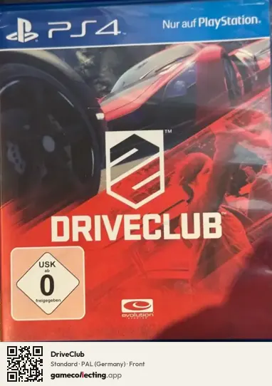 DriveClub PlayStation 4, Germany box front