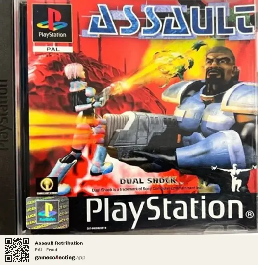 Assault Retribution PlayStation, PAL box front