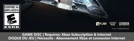 Star Wars: Galactic Racer, the ESRB box on its front