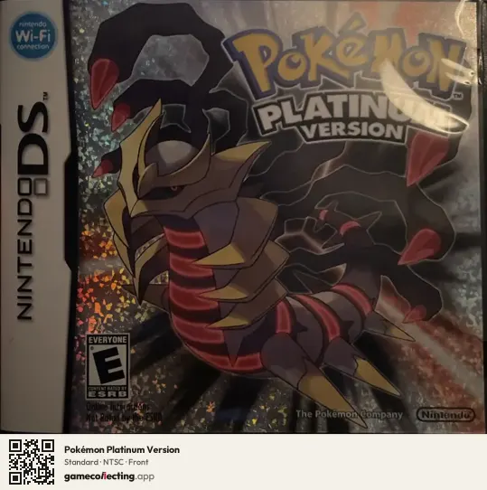 Pokémon Platinum Version Nintendo DS, NTSC box front
