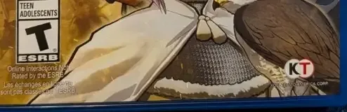 Arslan: The Warriors of Legend, the ESRB box on its front