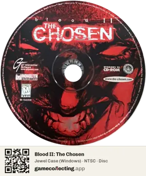 Blood II: The Chosen Computer, NTSC disc