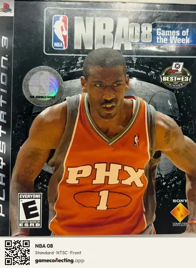 NBA 08 PlayStation 3, NTSC box front