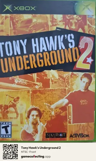 Tony Hawk's Underground 2 Xbox, NTSC box front