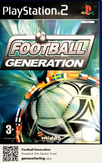 Football Generation PlayStation 2, Spain box front