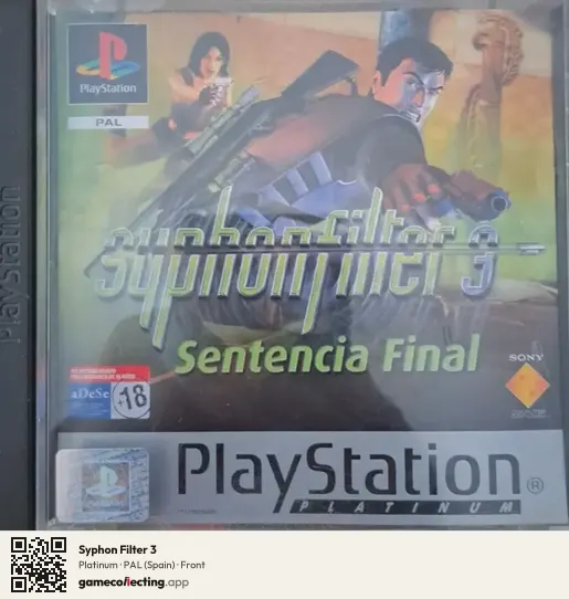 Syphon Filter 3 PlayStation, Spain box front