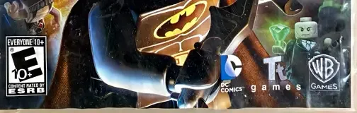 LEGO Batman 2: DC Super Heroes, the ESRB box on its front