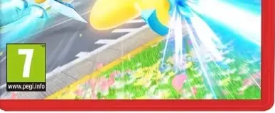 Kirby Air Riders, the PEGI square on its front