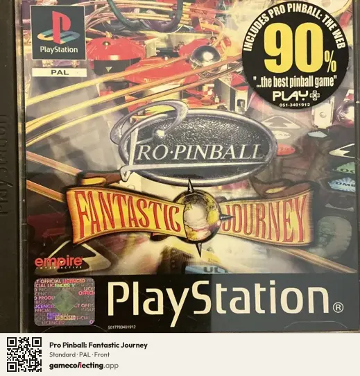 Pro Pinball: Fantastic Journey PlayStation, PAL box front